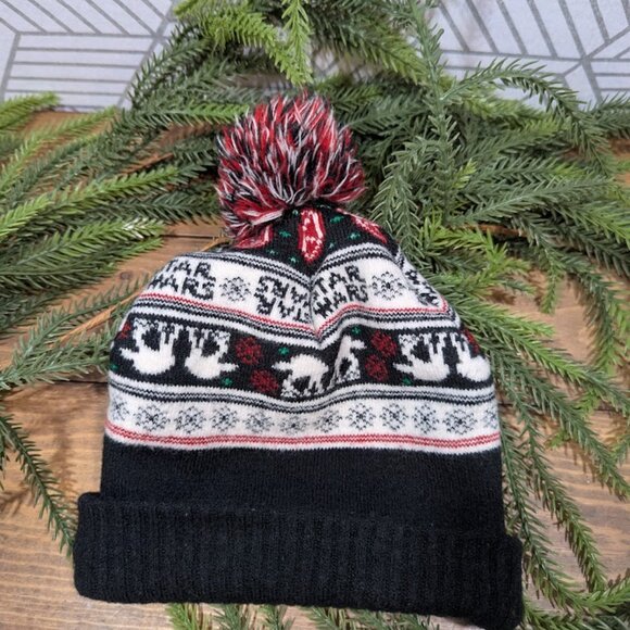 Bioworld LootCrate Disney STAR WARS At-At Fair Isle Walker Pom Pom Beanie - Picture 2 of 8